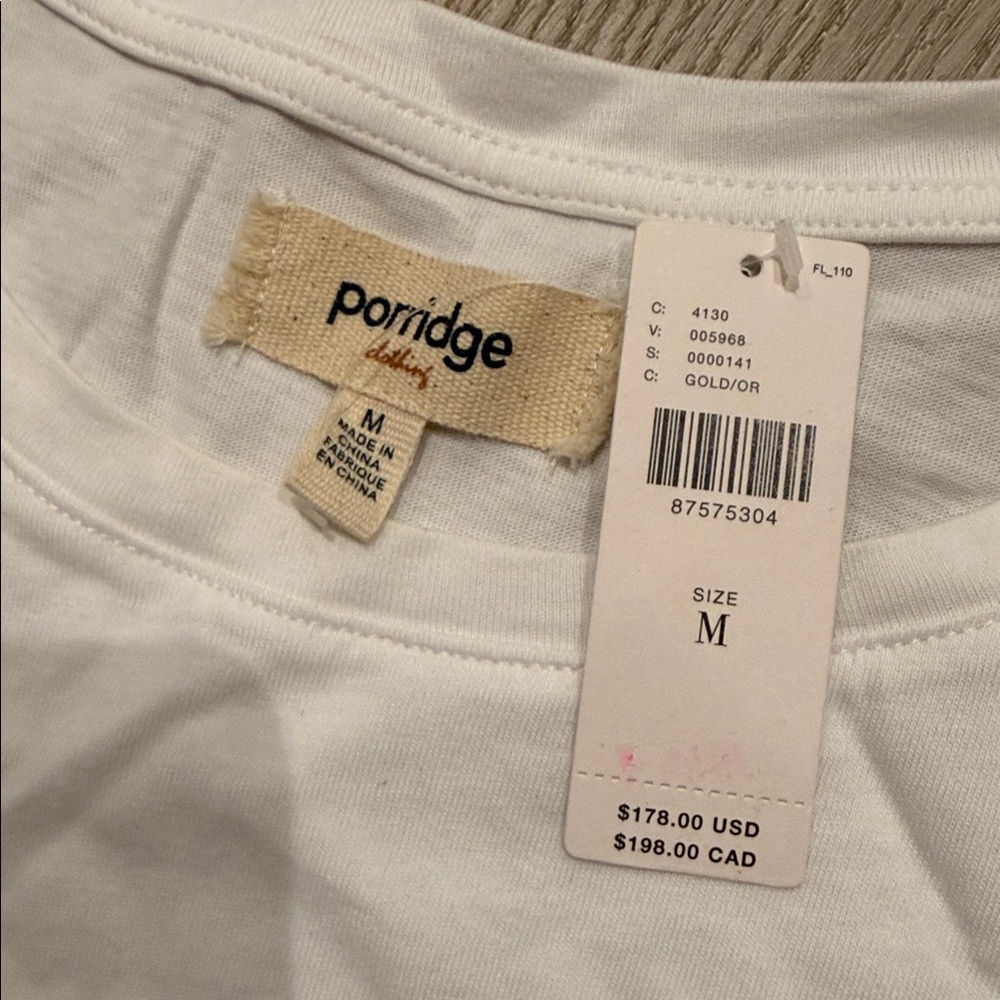 NWT Porridge Crew-Neck Metallic Twofer Mini Dress - Picture 4 of 5